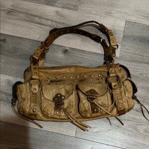 Steve Madden Tan Leather Shoulder Bag